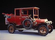 Geschützt offen fahren: Benz Typ 24/40 PS Landaulet aus dem Jahr 1906.